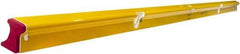 Stabila - 96" Long 3 Vial R-Beam Level - Aluminum, Yellow, 2 Plumb & 1 Level Vials - All Tool & Supply