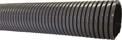 Flexaust - 3" ID, 29 Hg Vac Rating, 9 psi, Polyethylene Vacuum & Duct Hose - 50' Long, Gray, 7-1/2" Bend Radius, -40 to 140°F - All Tool & Supply