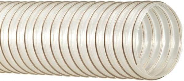 Flexaust - 150mm ID, 15 Hg Vac Rating, 19 psi, Polyurethane Vacuum & Duct Hose - 25' Long, Clear, 6" Bend Radius, -65 to 225°F - All Tool & Supply