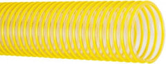 Flexaust - 2" ID, 28 Hg Vac Rating, 37 psi, Polyurethane Vacuum & Duct Hose - 25' Long, Yellow, 2.8" Bend Radius, -40 to 200°F - All Tool & Supply