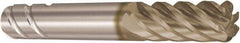 Seco - 8mm, 6 Flute, Single End, Solid Carbide, 1mm Corner Radius End Mill - 63mm OAL, 38° Helix, Right Hand Flute, 23mm LOC, Right Hand Cut - All Tool & Supply