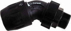 Transair - 1-1/2" ID, 40mm OD, 45° Male Elbow - Plastic, 232 Max psi, 2 Male NPT - All Tool & Supply