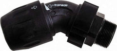 Transair - 1-1/2" ID, 40mm OD, 45° Male Elbow - Plastic, 232 Max psi, 1-1/2 Male NPT - All Tool & Supply