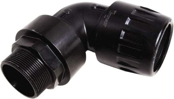 Transair - 7/8" ID, 25mm OD, 90° Male Elbow - Plastic, 232 Max psi, 3/4 Male NPT - All Tool & Supply