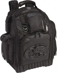 Dead On - 34 Pocket Black Polyester Backpack Tool Bag - 17" Wide x 10" Deep x 20" High - All Tool & Supply