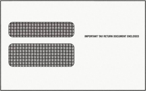 TOPS - 9" Long x 5-5/8" Wide Gummed Flap Double Window Envelope - White - All Tool & Supply