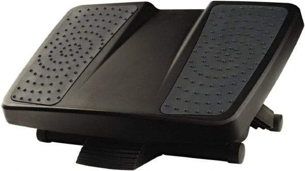 FELLOWES - 17-3/4" Wide, 6-1/2" High Foot Rest - Black & Gray - All Tool & Supply