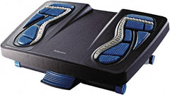 FELLOWES - 17-7/8" Wide, 6-1/2" High Foot Rest - Charcoal, Blue & Gray - All Tool & Supply