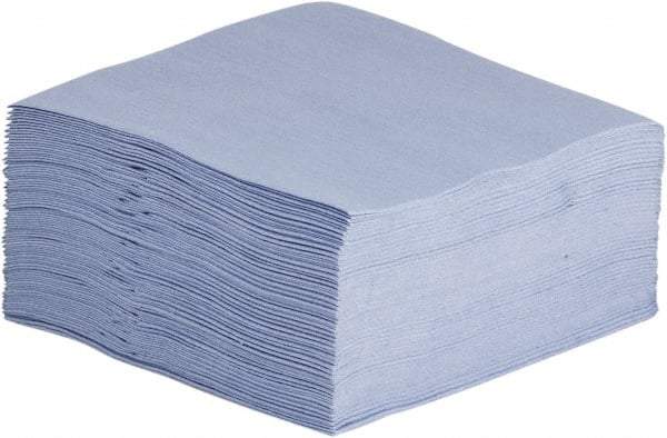 NuTrend Disposables - 1/4 Fold General Purpose Wipes - Poly Pack, 12" x 13" Sheet Size, Blue - All Tool & Supply