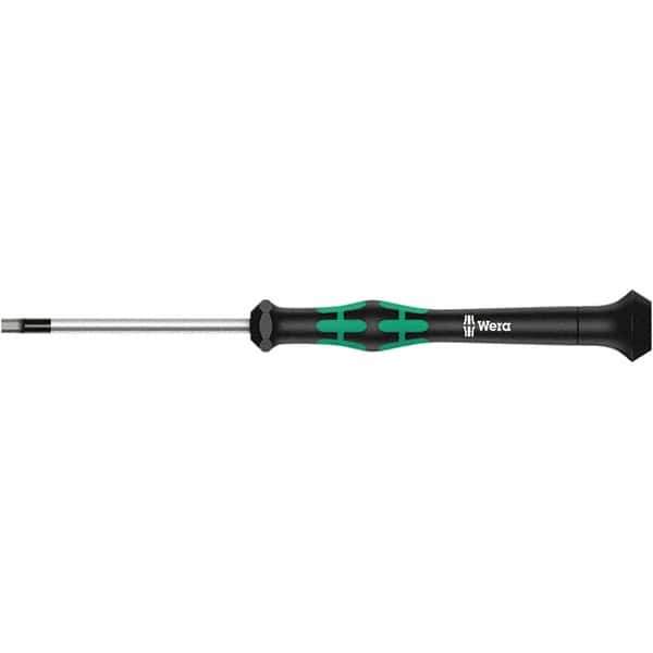 Wera - 0.028" Precision Miniature Hex Driver - 1-37/64" Bade Length, Multi Handle, 157mm OAL - All Tool & Supply