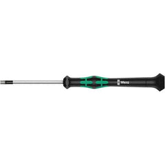 Wera - 0.035" Precision Miniature Hex Driver - 1-37/64" Bade Length, Multi Handle, 157mm OAL - All Tool & Supply