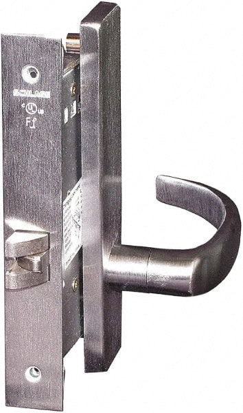 Office Lever Lockset for 1-3/4″ Thick Doors Schlage C keyway, 2-3/4″ Backset, Satin Chrome Finish