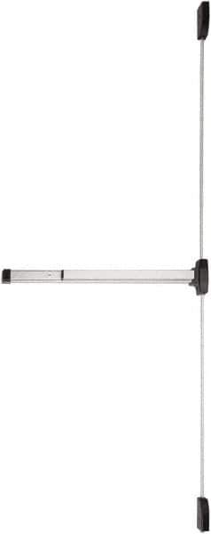 Falcon - Nonhanded, Medium Duty Vertical Rod - Satin Chrome Finish, 4" Max Door Width, Grade 1 - All Tool & Supply