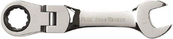 GearWrench - 11mm 12 Point Flexhead Combination Wrench - Chrome Vanadium Steel, Full Polish Finish - All Tool & Supply