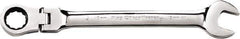 GearWrench - 18mm 12 Point Flexhead Combination Wrench - Chrome Vanadium Steel, Full Polish Finish - All Tool & Supply