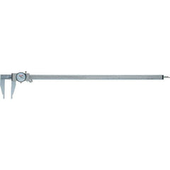 SPI - 0" to 24" Range, 0.001" Graduation, 0.1" per Revolution, Dial Caliper - White Face, 3.375" Jaw Length, Accurate to 0.0020" - All Tool & Supply