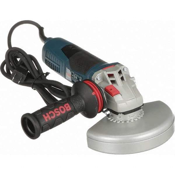 Bosch - 6" Wheel Diam, 9,300 RPM, Corded Angle & Disc Grinder - 5/8-11 Spindle, 120 Volts, 13 Amps - All Tool & Supply