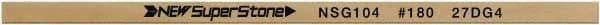 Value Collection - Flat Ceramic Finishing Stick - 100mm Long x 2mm Wide x 10mm Thick, 180 Grit - All Tool & Supply