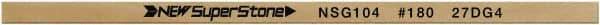 Value Collection - Flat Ceramic Finishing Stick - 100mm Long x 2mm Wide x 6mm Thick, 180 Grit - All Tool & Supply