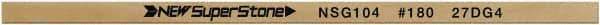 Value Collection - Flat Ceramic Finishing Stick - 100mm Long x 1mm Wide x 4mm Thick, 180 Grit - All Tool & Supply