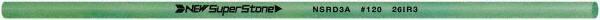 Value Collection - Round Ceramic Finishing Stick - 50mm Long x 3.175mm Wide x 3.2mm Thick, 120 Grit - All Tool & Supply