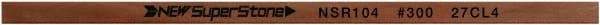 Value Collection - Flat Ceramic Finishing Stick - 100mm Long x 0.5mm Wide x 2mm Thick, 300 Grit - All Tool & Supply