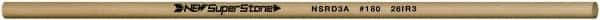 Value Collection - Round Ceramic Finishing Stick - 50mm Long x 3.175mm Wide x 3.2mm Thick, 180 Grit - All Tool & Supply