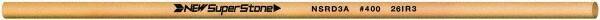 Value Collection - Round Ceramic Finishing Stick - 100mm Long x 3.175mm Wide x 3.2mm Thick, 400 Grit - All Tool & Supply