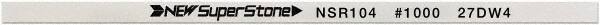 Value Collection - Flat Ceramic Finishing Stick - 100mm Long x 0.5mm Wide x 6mm Thick, 1,000 Grit - All Tool & Supply