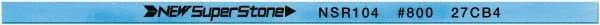 Value Collection - Flat Ceramic Finishing Stick - 100mm Long x 2mm Wide x 6mm Thick, 800 Grit - All Tool & Supply