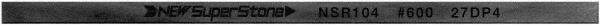 Value Collection - Flat Ceramic Finishing Stick - 100mm Long x 2mm Wide x 4mm Thick, 600 Grit - All Tool & Supply