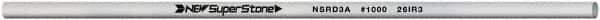 Value Collection - Round Ceramic Finishing Stick - 100mm Long x 3.175mm Wide, 1,000 Grit - All Tool & Supply