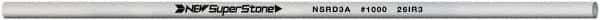 Value Collection - Round Ceramic Finishing Stick - 100mm Long x 3mm Wide, 1,000 Grit - All Tool & Supply