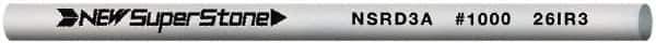 Value Collection - Round Ceramic Finishing Stick - 50mm Long x 3mm Wide, 1,000 Grit - All Tool & Supply