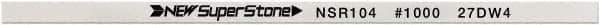 Value Collection - Flat Ceramic Finishing Stick - 100mm Long x 2mm Wide x 4mm Thick, 1,000 Grit - All Tool & Supply