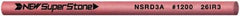 Value Collection - Round Ceramic Finishing Stick - 50mm Long x 3mm Wide, 1,200 Grit - All Tool & Supply