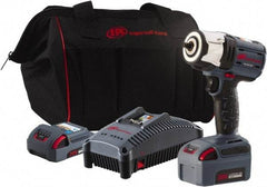 Ingersoll-Rand - 3/8" Drive 20 Volt Pistol Grip Cordless Impact Wrench & Ratchet - 2,100 RPM, 0 to 3,100 BPM, 360 Ft/Lb Torque, 2 Lithium-Ion Batteries Included - All Tool & Supply