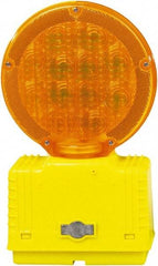 PRO-SAFE - Solar Barricade Lamp - 2 Lb, Yellow & Amber - All Tool & Supply