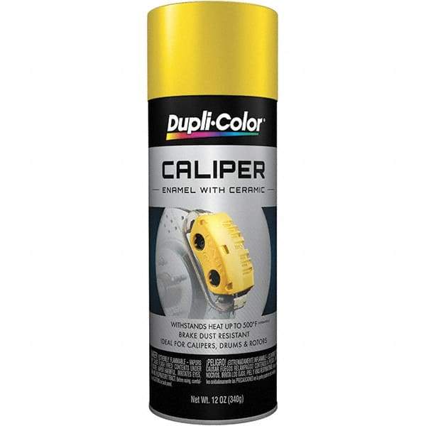 Dupli-Color - 12 oz Yellow Automotive Heat Resistant Paint - Gloss Finish, 500°F Max Temp, Comes in Aerosol Can - All Tool & Supply