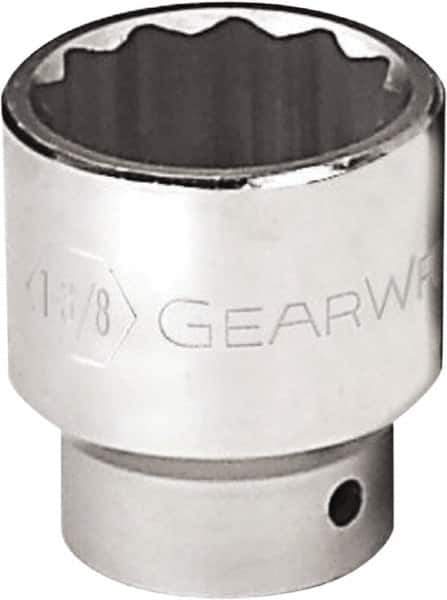 GearWrench - 2-5/16", 3/4" Drive, Standard Hand Socket - 12 Points, 3.07" OAL, Alloy Steel, Chrome Finish - All Tool & Supply