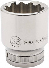 GearWrench - 3/4" Drive, Standard Hand Socket - 12 Points, 2.95" OAL, Alloy Steel, Chrome Finish - All Tool & Supply