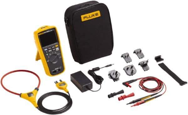 Fluke - 279FC/IFLEX, CAT IV, CAT III, 1,000 VAC/VDC, Digital True RMS Auto Ranging Manual Ranging Thermal Imaging Multimeter - 50 mOhm, Measures Voltage, Capacitance, Current, Frequency, Resistance, Temperature (IR) - All Tool & Supply