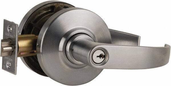 Schlage - Storeroom Lever Lockset for 1-3/8" Thick Doors - Exact Industrial Supply