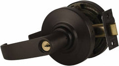 Schlage - Entrance Lever Lockset for 1-3/8" Thick Doors - Exact Industrial Supply