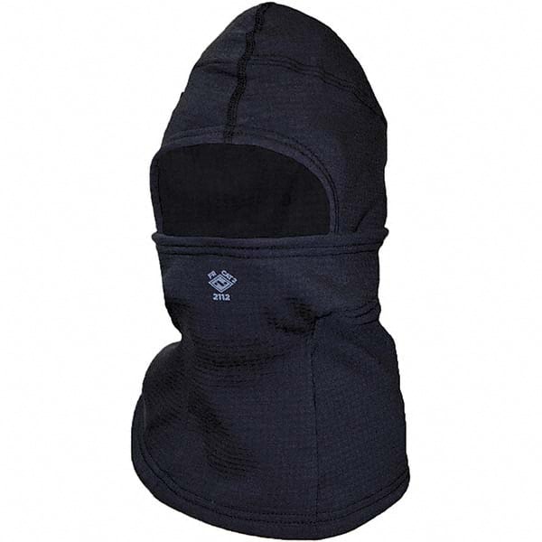 National Safety Apparel - Balaclavas; Color: Black ; Material: Fleece ; Size: Universal ; Additional Features: Flame Resistant; Flat Lock Seams; Four-Way Stretch; Moisture Wicking ; PSC Code: 4240 - Exact Industrial Supply