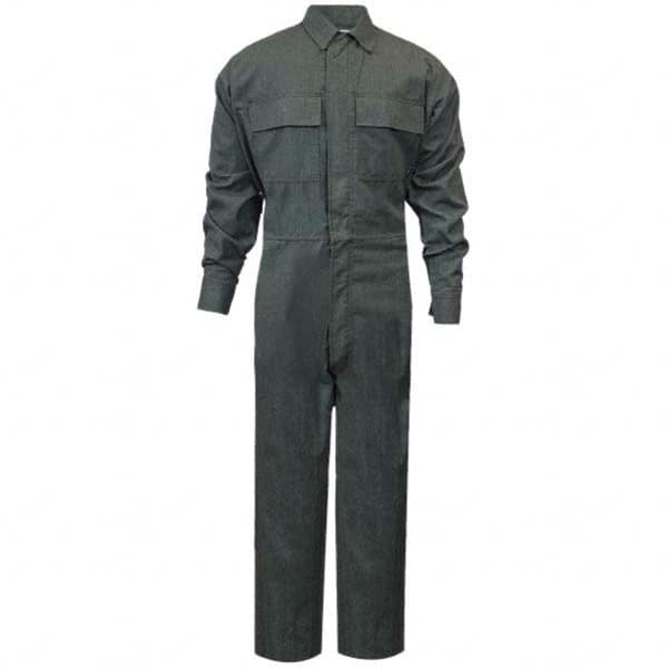 National Safety Apparel - Size M Tall Green HRC 2 Flame Resistant/Retardant Coveralls - Exact Industrial Supply