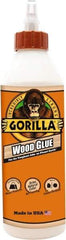 Gorilla Glue - 18 oz Bottle Natural Wood Glue - 3 to 4 hr Working Time, 24 hr Full Cure Time, Bonds to Cork Board & Wood - All Tool & Supply