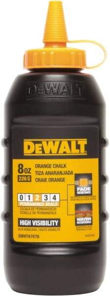 DeWALT - 8 oz Container Chalk Refill - Orange - All Tool & Supply