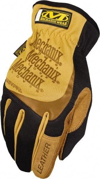 Mechanix Wear - Size 2XL (12) Split Leather Work Gloves - For General Purpose, Uncoated, Slip-On Cuff, Full Fingered, Black, Paired - All Tool & Supply