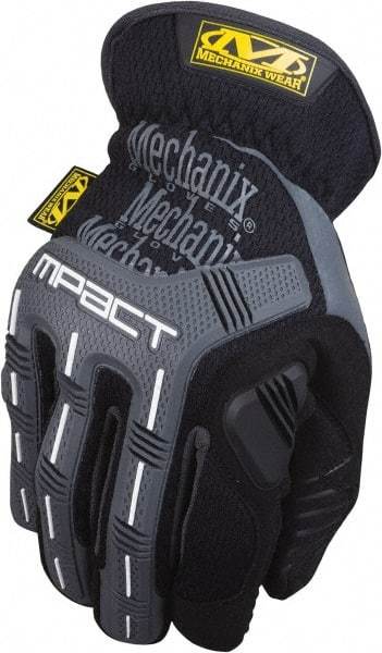 Mechanix Wear - Size XL (11) Synthetic Synthetic Leather Work Gloves - For General Purpose, Uncoated, Slip-On Cuff, Full Fingered, Black, Paired - All Tool & Supply